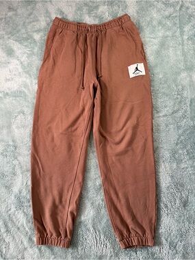 Mens Brown Jordan Logo Jogger Sweatpants